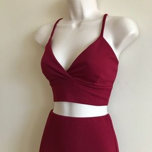 Wearever Red Two Piece Set